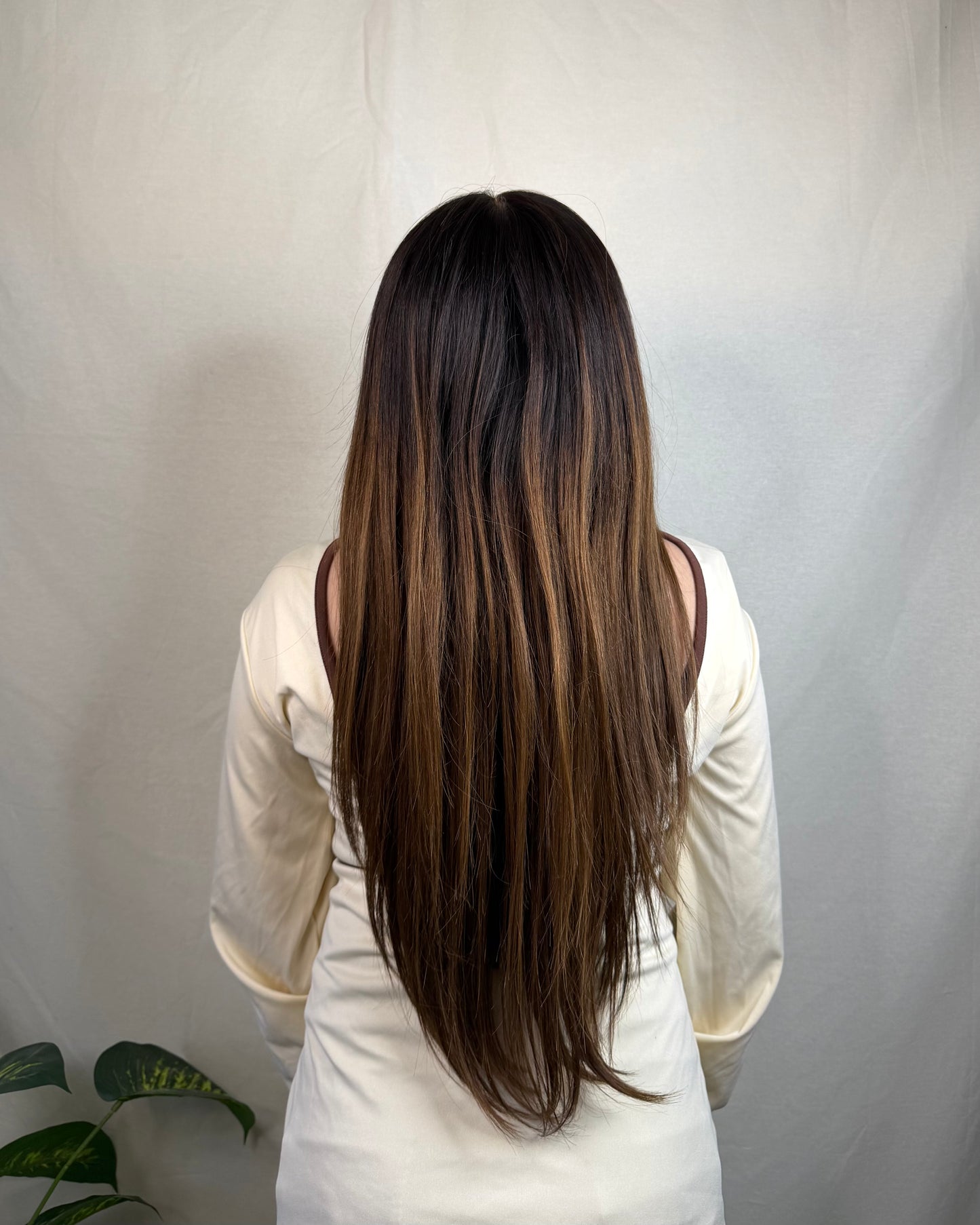 Hazel Wig – Chocolate Brown Ombré Elegance
