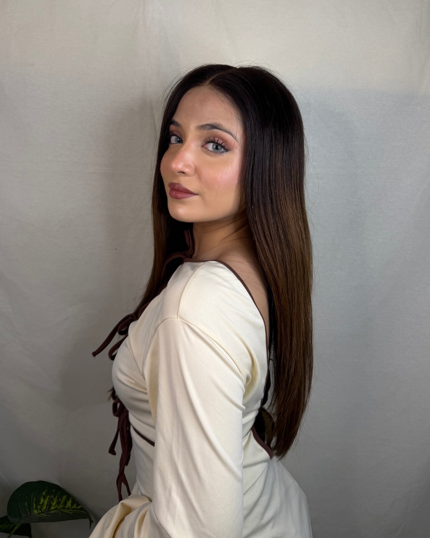 Hazel Wig – Chocolate Brown Ombré Elegance