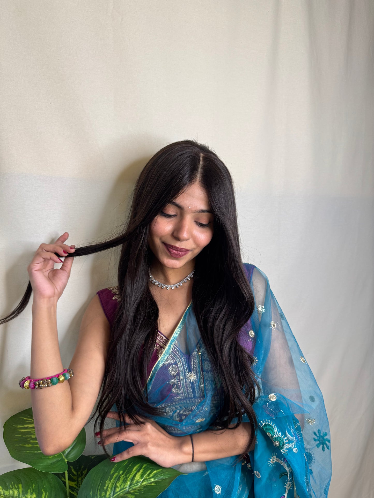 Jasmine - Natural Black Wavy Wig