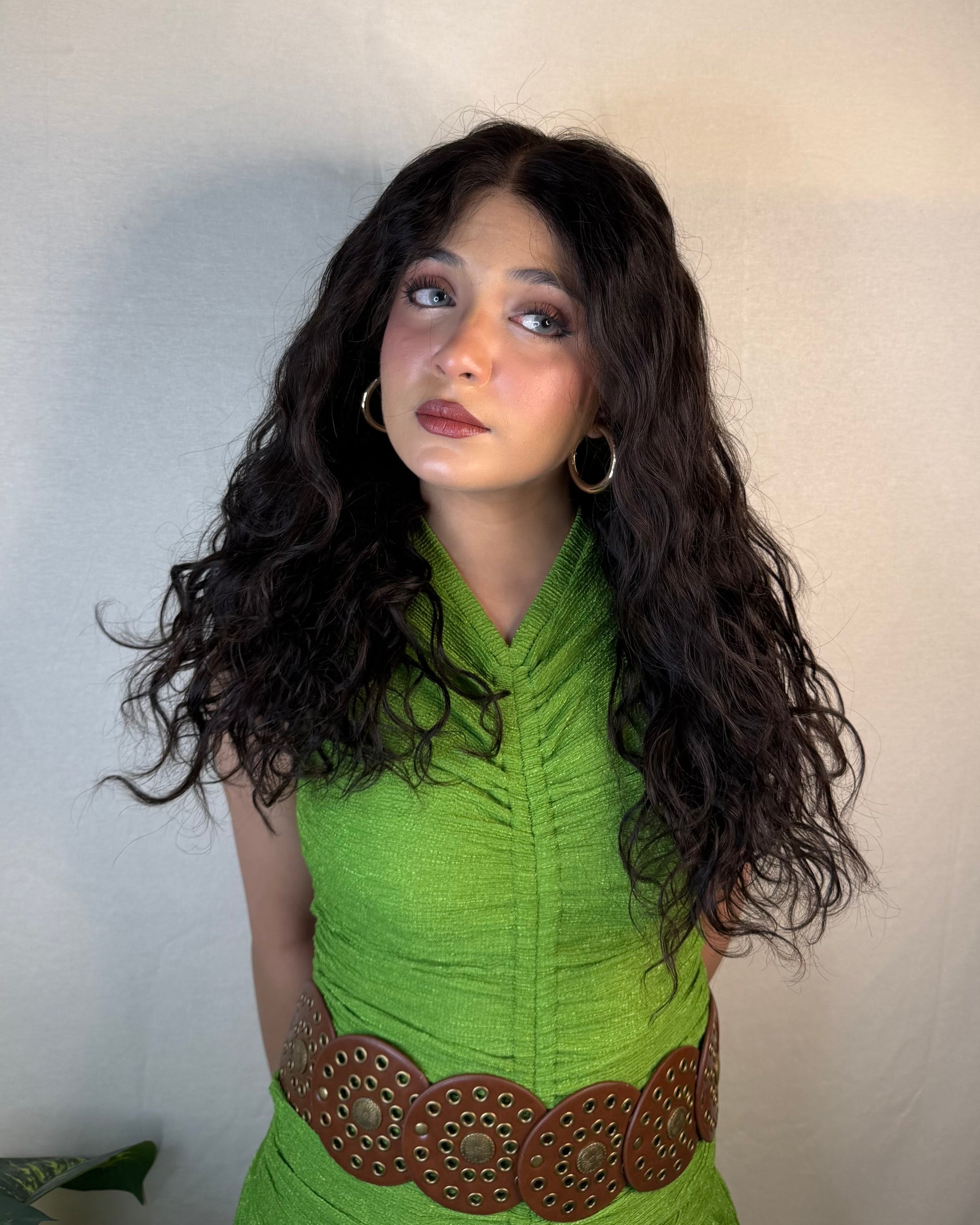 Glueless curly wig natural scalp