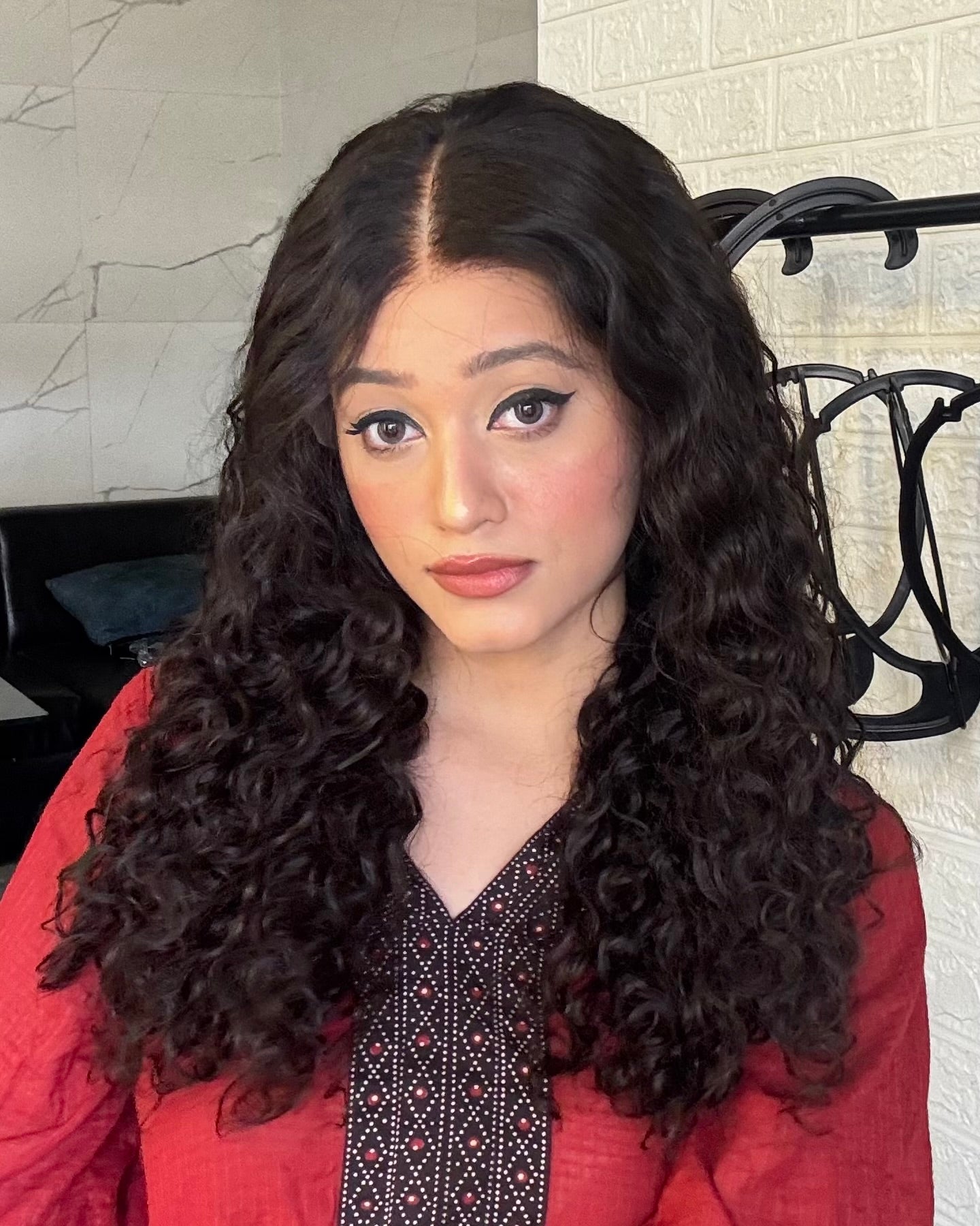 Glueless curly wig natural scalp